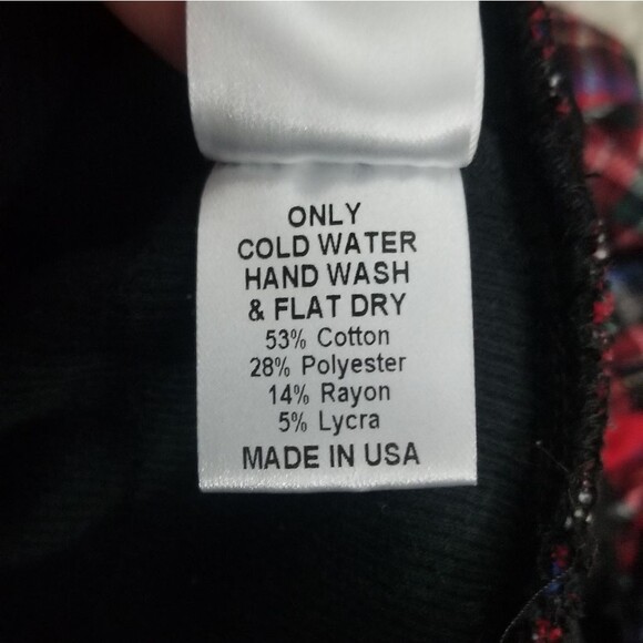 Plaid Black and Red Kids Dress - Picture 4 of 4